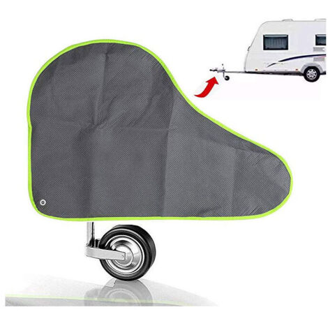 Gris Housse de Timon remorques, Housse de Protection pour caravanes et remorques Attelage Universelle Couverture de remorquage Housse pour Tête d'attelage de Caravane Remorque (1/5)