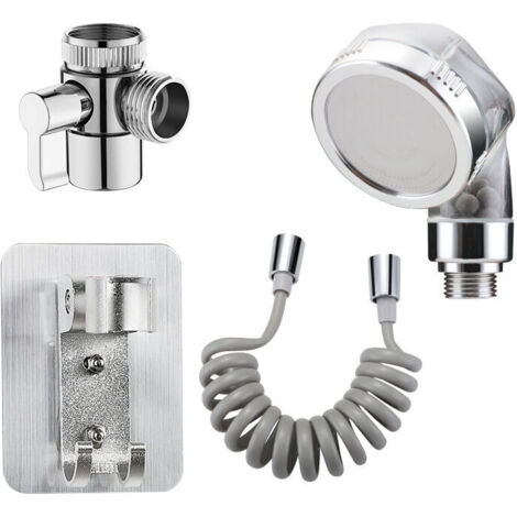 Fixation de pulvérisateur de robinet d'évier, ensemble de fixation de pomme de douche d'évier, robinet de baignoire, tuyau d'extension d'évier de cuisine de salle de bains de blanchisserie,2 mètres (1/5)