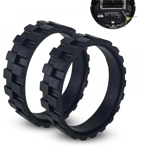 Pneus de remplacement pour roues iRobot Roomba. Compatible avec les séries 500 600 700 800 900 S et i avec caoutchouc antidérapant haute adhérence (1/5)