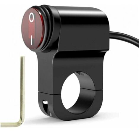 Interrupteur de phare étanche 12V pour moto, interrupteur de phare de moto, interrupteur marche/arrêt de feu de brouillard LED (1/4)