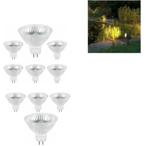 Ampoule Halogene pack de 10GU5.3 35W 12V, 400lm Blanc Chaud 2700K Dimmable, Ampoule Spot Halogène MR16 (1/5)