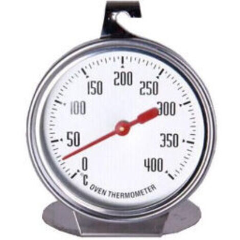 Thermomètre de four en acier inoxydable, thermomètre de cuisson au four 400 degrés pour suspendre ou poser dans le four (1/4)