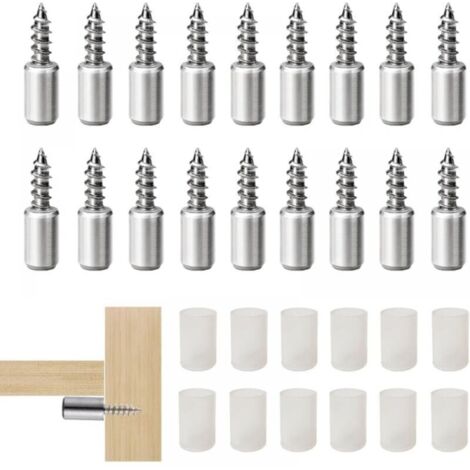 100Pcs Taquet Etagere, Consoles pour étagères, Chevilles de Support Etagere Murale, Support d'Étagère Étagère Broches Cheville Supports de Plaque en Métal pour Meubles Placard Bibliothèqu (1/5)