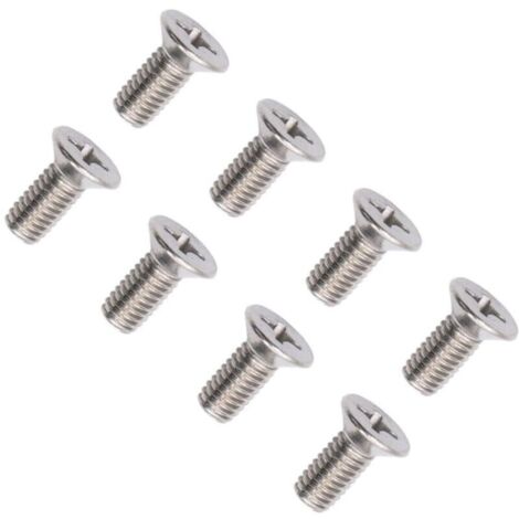 8pcs Générique Vis Rotor Disque Frein Avant En Acier Inoxydable, 93600-06014-0H Acier Inoxydable Vis Rotor, Vis De Rotor De Disque De Frein Avant En Acier Inoxydable Fit for Voiture (1/4)