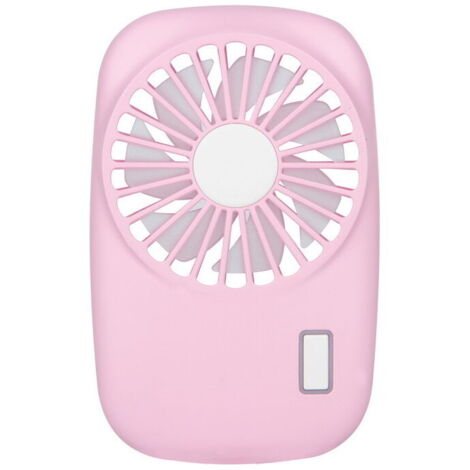 Mini ventilateur portable puissant, petit, personnel, vitesse réglable, rechargeable par USB, refroidissement - Rose (1/3)