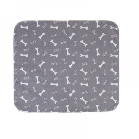 Lot de 1 tapis de dressage pour chien, lavables, réutilisables, super absorbants, anti-fuites, antidérapants, pour chats et chiens - S 60 x 40 cm - Gris (1/5)