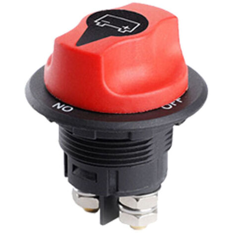 Coupe-Batterie Interrupteur d'isolateur de Batterie de Voiture,Commutateur Isolateur Batterie,Max 32V 100A CONT 150A INT Interrupteurs de Batterie pour Bateau RV Marine Yacht Moto Véhicules (1/5)