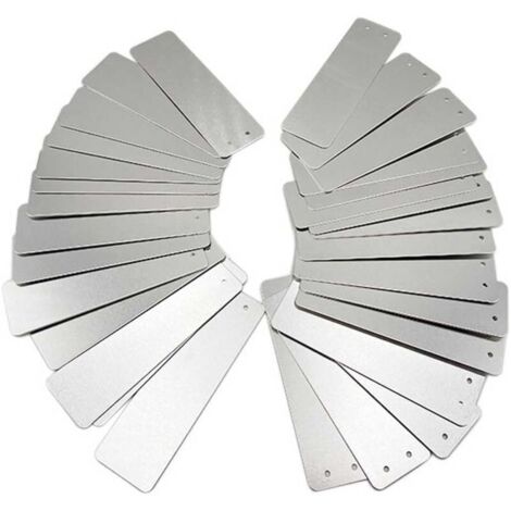 Étiquettes en aluminium pour le jardinage - Panneaux rectangulaires et extérieurs, panneaux métalliques, étiquettes de plantes de jardinage, panneaux en aluminium (1/5)