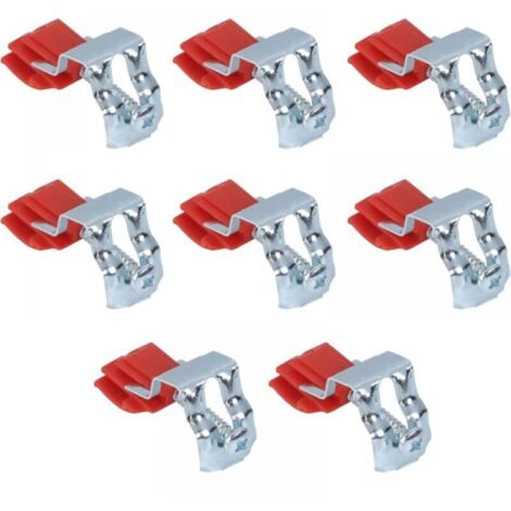 8 PCS Clips de Fixation d'évier Clips d'évier Encastrés Clip de Montage D' évier Clips d'évier de Cuisine Installation Fixation à vis perforée réglable pour la cuvette de l'évier (1/5)