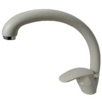 Vtizikl Miscelatore Rubinetto Monocomando Per Lavello Cucina Canna Curva Avena 63001 -