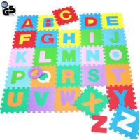 Vtizikl Tappeto Puzzle Per Bambini Set 36 Pezzi Gioco Tappetino Lettere Alfabeto Gomma -