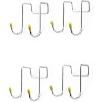 Crochet double S multifonctionnel pour porte de douche