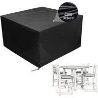 Patio Furniture Cover Waterproof Outdoor Sectional Sofa Set Covers, Outdoor Rectangle Table and Chair Set Covers, Dust Proof Furniture Protective Cover carré 13513574cm