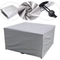Étanche Patio Extérieur Jardin Meubles Couvre Pluie Neige Chaise couvre pour Canapé Table Chaise Anti-PoussièreCouverture 126x126x74cm