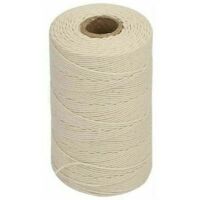 Vtizikl Cuerda de algodón beige - Hilo de cocina de 1 mm, 200 m de hilo de algodón natural - Para elaboración de carne de ave, embutidos, bricolaje y decoración
