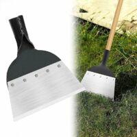 Vtizikl Pala de jardín multifuncional. Pala de limpieza de jardín. Pala multifuncional de acero para desherbar. Herramienta agrícola para desherbar. Para jardinería. Desherbador agrícola (28 cm).
