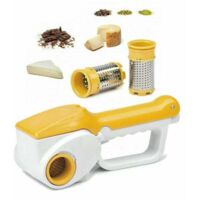 Vtizikl YMYNY Grattugia elettrica ricaricabile doppio rullo per formaggio cucina casa HM-6112