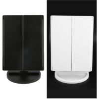 Vtizikl Specchio Da Trucco Illuminato 22 Led Portatile 4 Specchi Make Up 1x 2x 3x 180° -