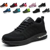 Chaussures de Sécurité Hommes Femmes Legere Confortable Antidérapant Basket securite,41