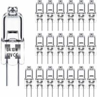 Ampoule halogène G4, ampoule G4 12V 10W, 2800K, 100LM, variable, halogène G4, capsule transparente