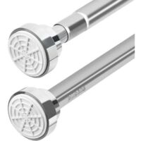 Asta per tenda da doccia estensibile 50-85 cm, senza fori, in acciaio inox, per porta del balcone, cabina doccia