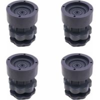 4-Piece Universal Adjustable Rubber Shock Pads for Washers, Dryers, Refrigerators
