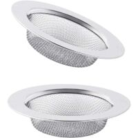 2 Pièces,Bouchon Evier Cuisine,Filtre Evier,Bonde Evier Cuisine,Filtre Evier Cuisine,Passoire Evier Cuisine,Grille Evier Cuisine,Bouchon Evier,Bonde Evier,Acier Inoxydable,7.8cm
