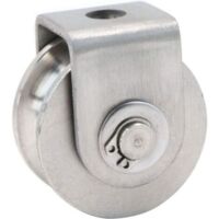 Single Pulley, Stainless Steel Cable Pulley, Lifting Pulley, Climbing Pulley, Loading Pulley, Lifting Pulley, Capacity 30kg - 1 Piece, Silver