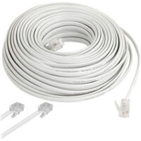 Câble téléphonique modulaire 10 mètres 10 RJ11 pour modem ADSL -