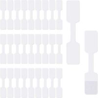 Blank Jewelry Price Stickers Labels Jewelry Price Tag Self Adhesive Dumbbell Label Rectangle Necklace Price Identification Label (200pcs)