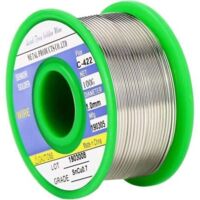 Fil à souder Solder, 1,0 mm, sans plomb, Sn 99,3 % Cu 0,7 % avec noyau en colophane, pour soudure électrique (100 g)