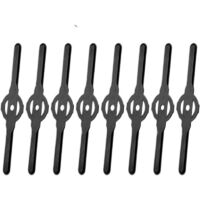 1SET Plastic Blades Garden Lawn Mowers Electric Grass Cutter Trimmer Kits Mower Battery Trimmers(10PCS)