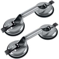 Ventouses doubles 100 kg, ventouses de manutention en aluminium 120 mm, ventouses de vitrier