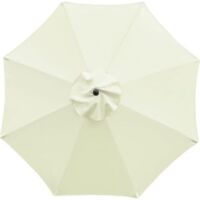Reemplazo de tela para sombrilla de exterior, tela de repuesto para toldo de sombrilla de patio, Diamètre 3,0m8 baleines sans porte-parapluie