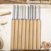 Outils De Tournage Pour Tour À Bois - Burins Pour Tour À Bois - Lot De 8