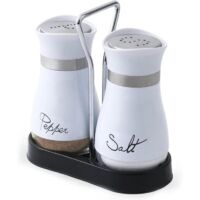 Lot de 2 Salières et Poivrières Salière et Poivrière Ensemble Salière et Poivre Salière Salière Accessoires (Blanc)