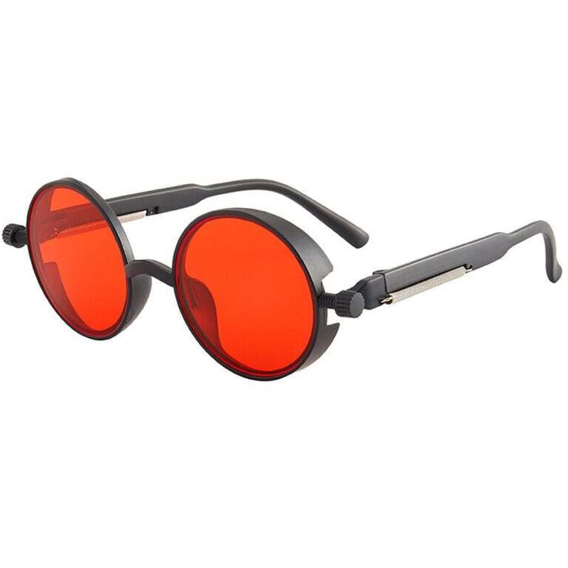 Lckiioy Lunettes de Soleil Rondes à Fleurs pour Enfants, Marguerite, Lunettes de Protection Solaire D'Extérieur, Cadeau d'anniversaire de Plage, Bleu