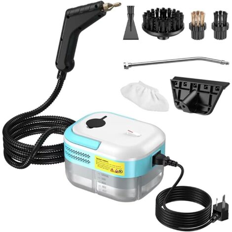 Nettoyeur vapeur haute pression 1200 ml avec 3 brosses, double couche antidéflagrante, chauffe en 15 secondes, convient pour la maison, les sols, la cuisine, le carrelage et les canapés (ensemble de 7 (1/4)