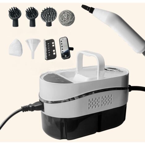 Nettoyeur vapeur portatif, nettoyeur vapeur haute pression haute température pour la maison, nettoyeur vapeur multifonction portable 1,2 L, pour la maison, la climatisation--Blanc (1/4)
