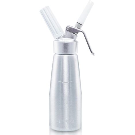 TolleTour Distributeur de crème Whipper Siphon à Chantilly Professionnel Aluminium 500ml en acier inoxydable Siphons pour Mousses et Crèmes（Couverture carrée）