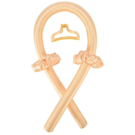 Serre-tête de Curling sans chaleur avec épinglette à cheveux, serre-tête doux pour la nuit sans chaleur, bigoudis en Satin pour cheveux courts et longs, boucles sans chaleur (1/5)