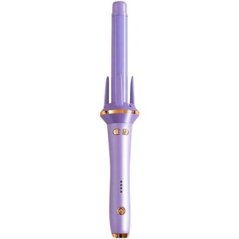 Fer à friser Lazy Wool Curl Big Wave Fer à friser entièrement automatique à ions négatifs Artifact Fer à friser à grand barillet (Couleur : Violet) (1/4)