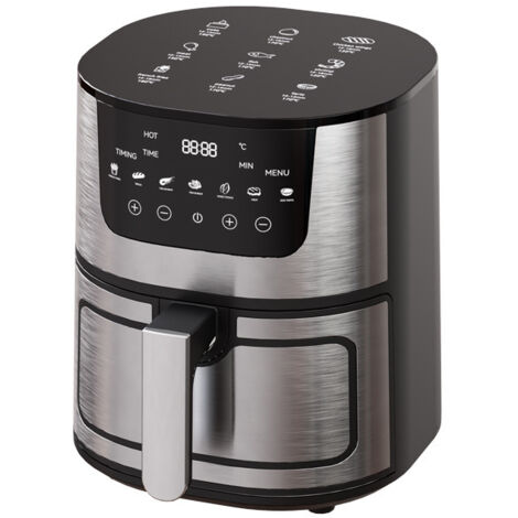 Friteuse à air 7L, friteuse domestique multifonctionnelle fermée invisible en acier inoxydable, four électrique automatique, grande capacité, cuisson intelligente (1/4)