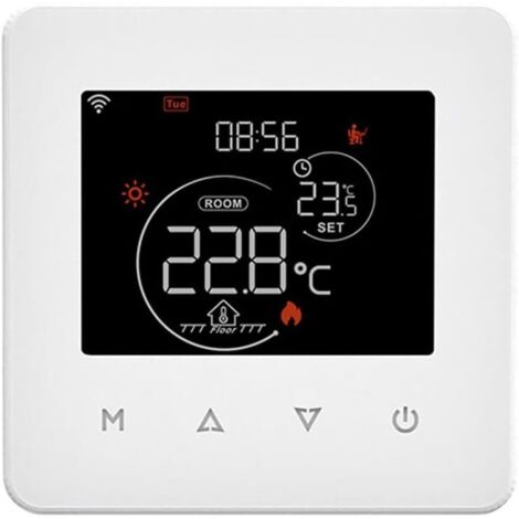 Thermostat intelligent WiFi activé pour contrôle vocal Tuya Planification hebdomadaire pour gestion à distance de la température Chaudières électriques à gaz Chauffage au sol (chauffage de l'eau) (1/4)
