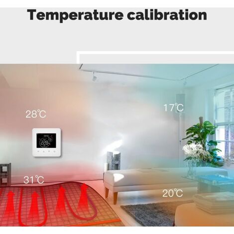 Thermostat sans fil intelligent RF433, Thermostat Programmable WiFi