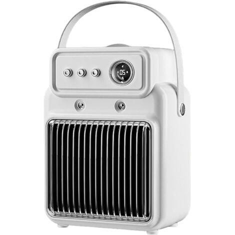 Chauffage Bureau Habilage Calme Chauffage Bureau Protections Surchauffe Humidification du Ventilateur Indoor pour l'espace Intérieur Abs(blanc) (1/4)