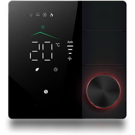Les Thermostats Intelligents Tuya pour Climatiseur avec Télécommande WiFi Smart Knob Thermostat LED Temperature Control Switch B