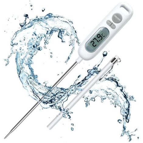 Thermomètre de cuisine numérique avec sonde de 141 mm pour barbecue, pâtisserie, viande, sucre et liquides XXW (1/4)