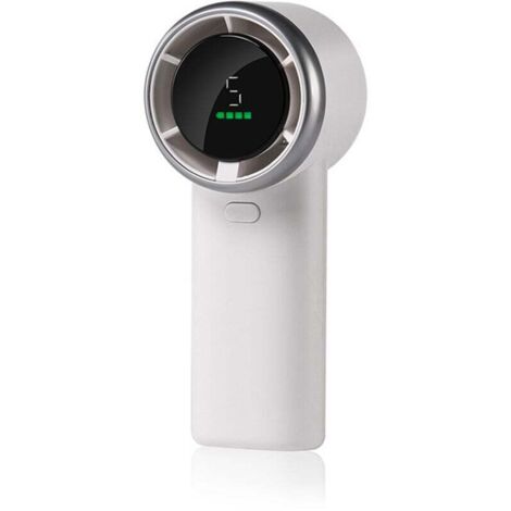 Ventilateur turbo portable puissant : refroidissement instantané à 13 500 tr/min, charge rapide USB en 2 heures, mini ventilateur portable à 5 vitesses, écran HD, idéal pour les voyages, le sport et l (1/4)