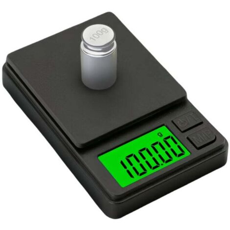 Balance à bijoux 1000 g x 0,01 g, noire, numérique, de voyage, mini balance numérique, petite balance de poche, balance de voyage, balance de cuisine XXW (1/4)